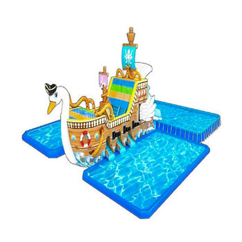 high quality inflatable water bouncer castle with giant mini slides and swimming pools
