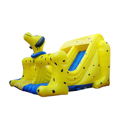 2020 Hot sale  new trend large movable cartoon dog inflatable jumping slide