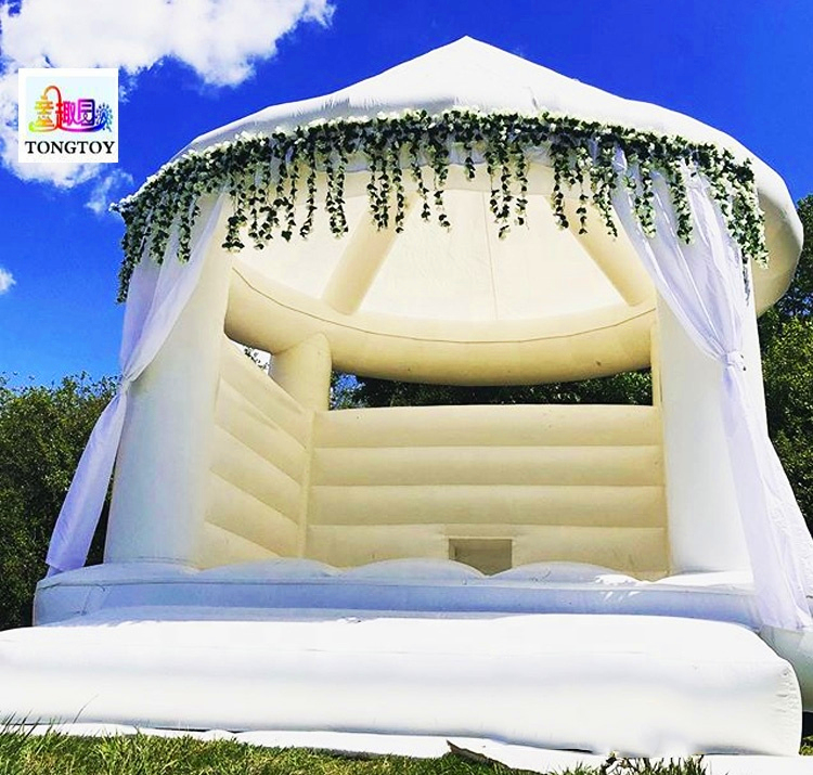 High quality inflatable white weeding tent Jumping Bouncy Castle tent bouncer inflatable wedding tent