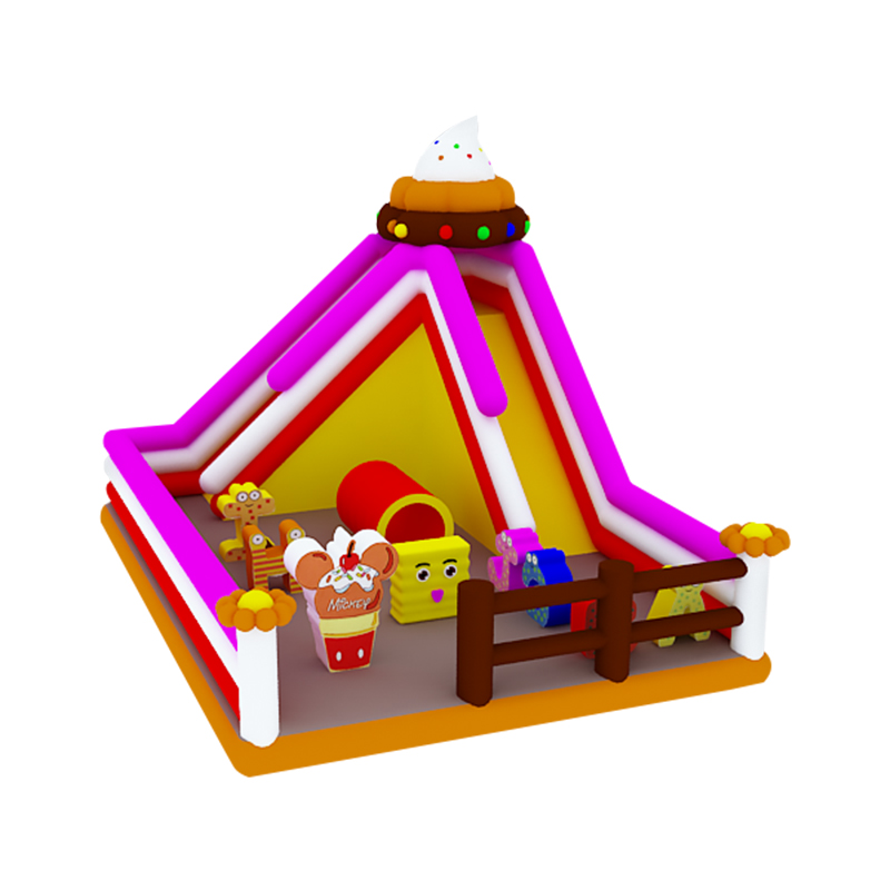 icecream theme inflatable slide with toys for kids fun