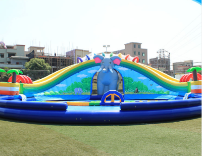 2020 Commercial Kids Jumping jungle slide Inflatable Water Slide For sale
