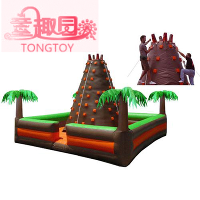 Challenging Comercial Sports Inflatable Rock Climbing Wall For Adult And Children